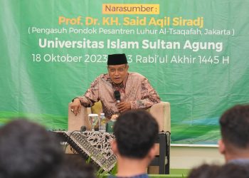 Hadir di Unissula KH Said Aqil Siradj Ajak Mahasiswa Pahami Budaya dan Agama