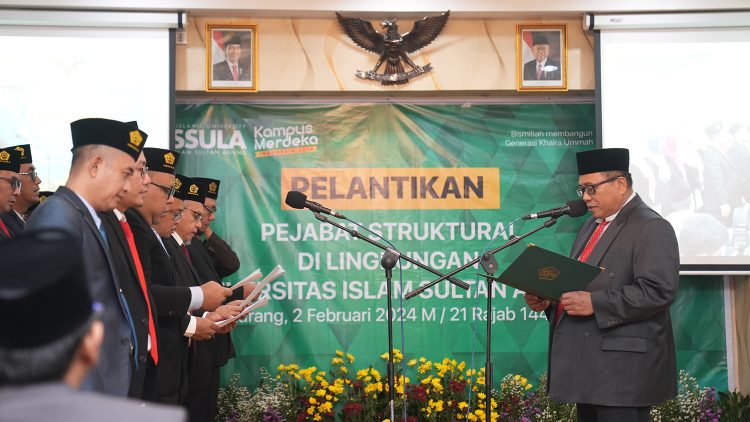 Rektor Unissula Lantik Pejabat Baru