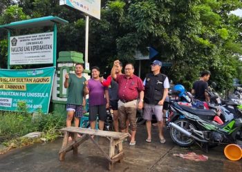 Rektor Pimpin Langsung Pengeringan Kampus