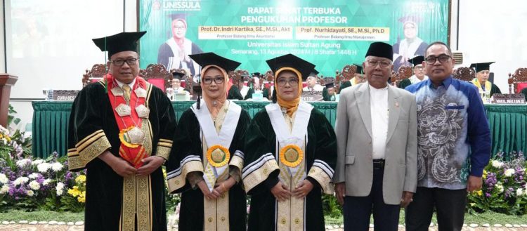 Prof Indri dan Prof Nurhidayati Dikukuhkan Sebagai Guru Besar Unissula