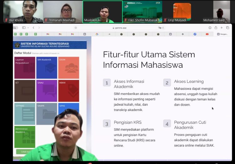 Matrikulasi Prodi Ilmu Komunikasi Unissula Diikuti Mahasiswa Internasional